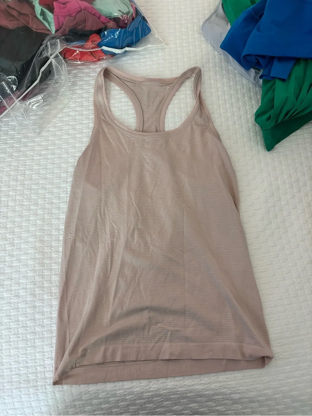 lululemon athletica Blush Pink Racerback Performance Tank